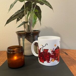 Starbucks 2000 Holiday Village Ceramic Mug | 12 oz | Teapot & Coffeepot Skyline